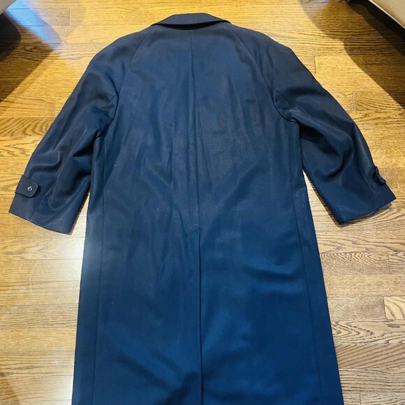 🧥 Aquascutum Men’s Navy Blue Long Coat 🧥 - Picture 7 of 9